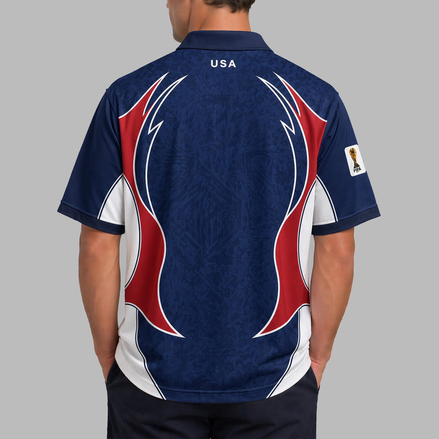 United States World Cup 2026 Collar Soccer Jersey PVT01