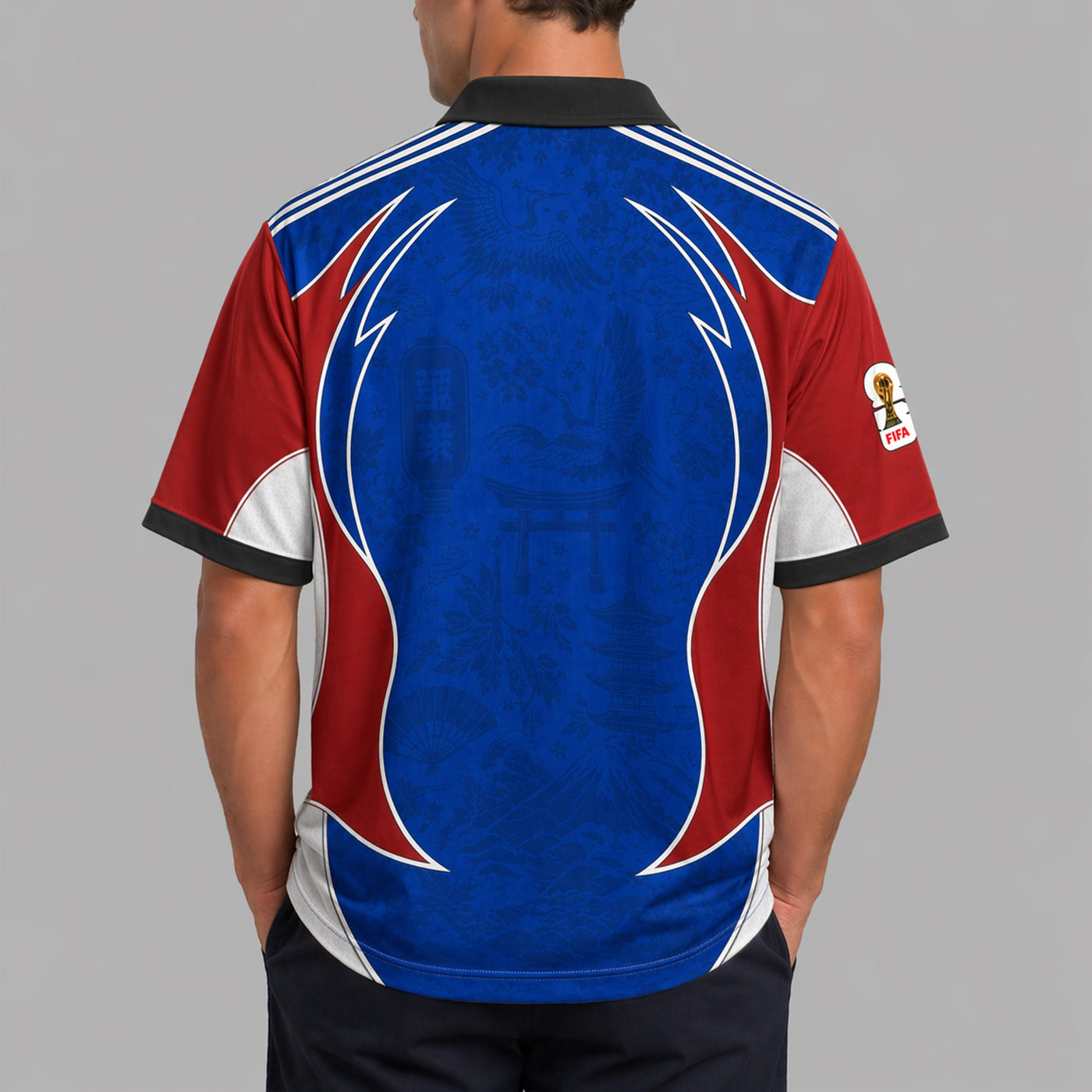 Japan World Cup 2026 Collar Soccer Jersey PVT01