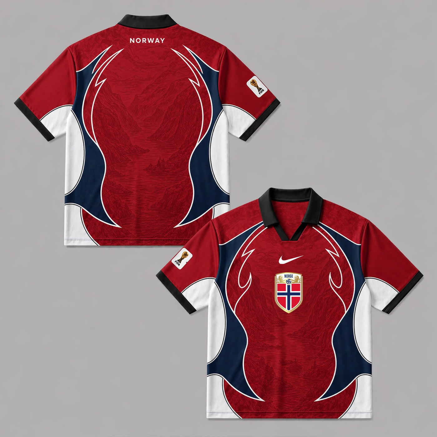Norway World Cup 2026 Collar Soccer Jersey PVT01