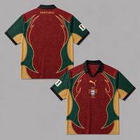 Portugal World Cup 2026 Collar Soccer Jersey PVT01