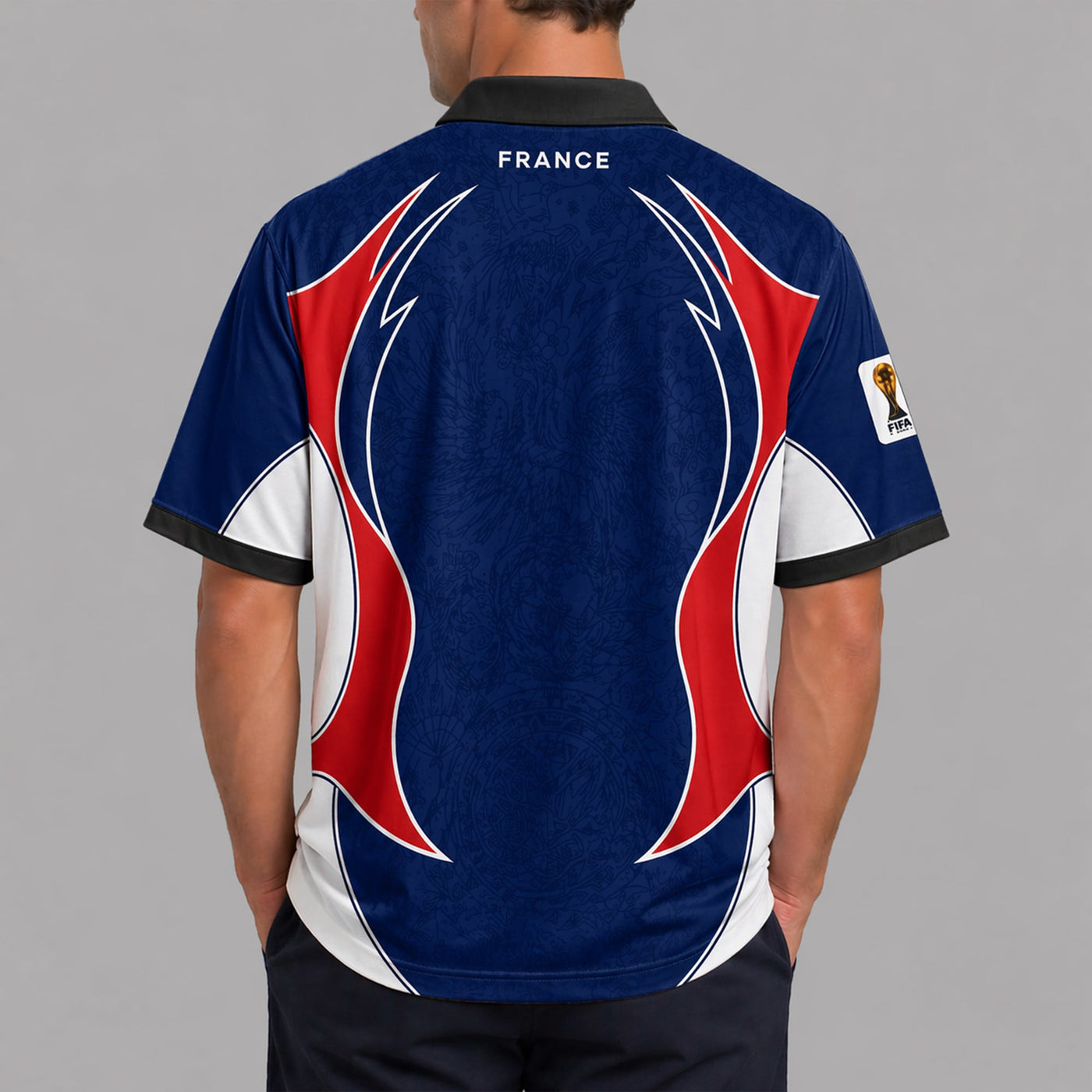 France World Cup 2026 Collar Soccer Jersey PVT01