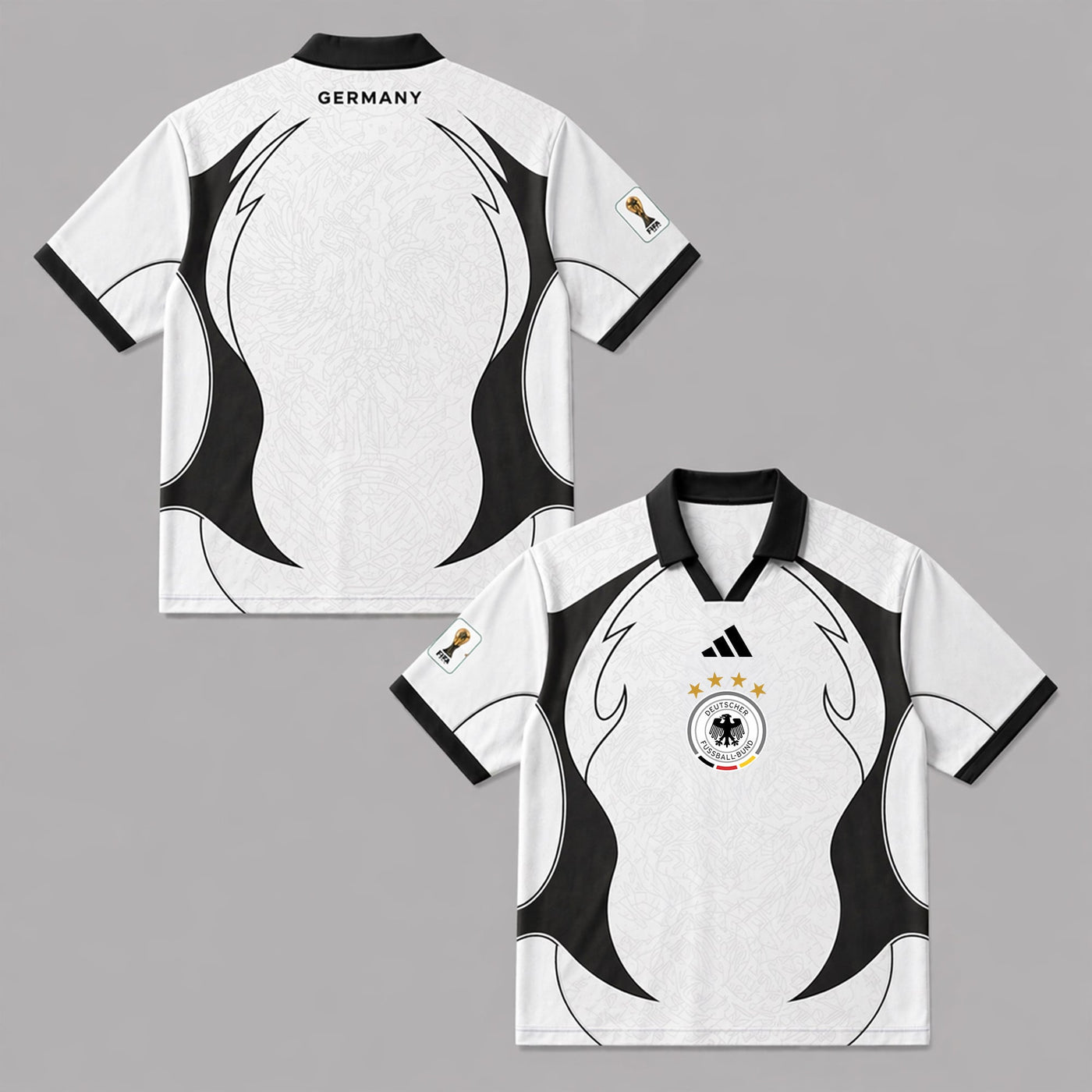 Germany World Cup 2026 Collar Soccer Jersey PVT01