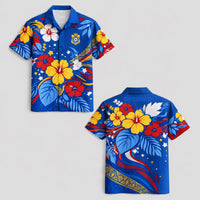 DR Congo World Cup 2026 Floral Hawaiian Shirt PVT02