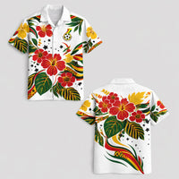 Ghana World Cup 2026 Floral Hawaiian Shirt PVT02
