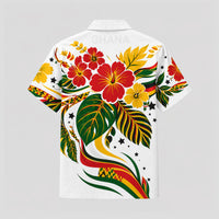 Ghana World Cup 2026 Floral Hawaiian Shirt PVT02