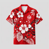Tunisia World Cup 2026 Floral Hawaiian Shirt PVT02