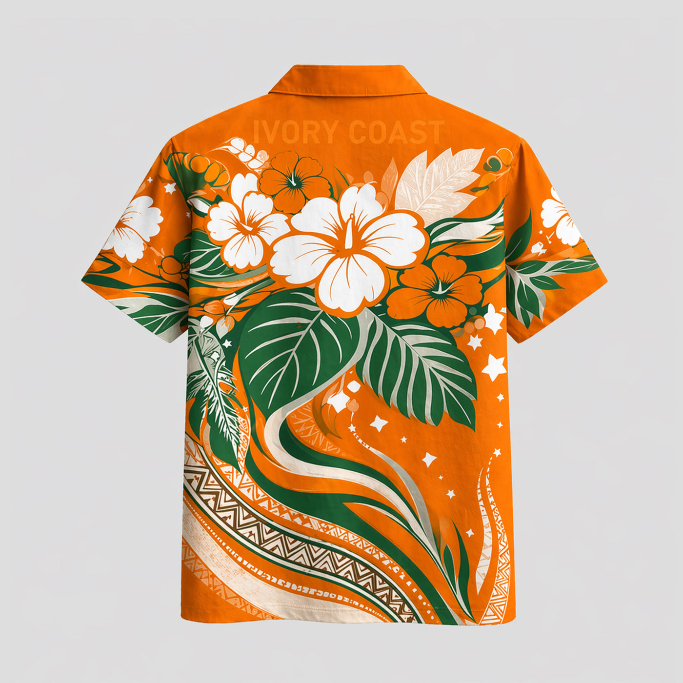 Ivory Coast World Cup 2026 Floral Hawaiian Shirt PVT02