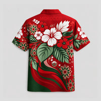 Morocco World Cup 2026 Floral Hawaiian Shirt PVT02