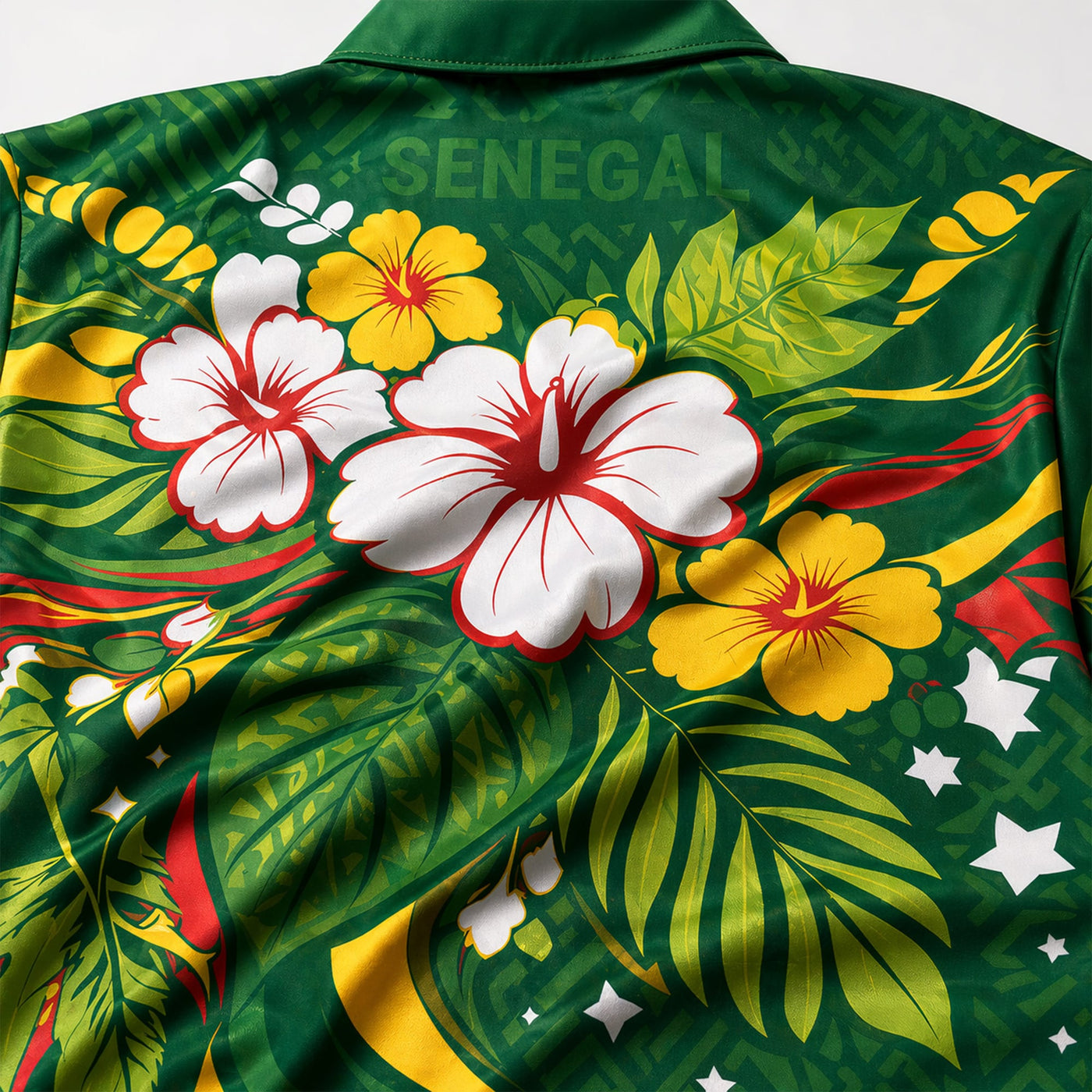 Senegal World Cup 2026 Floral Hawaiian Shirt PVT02