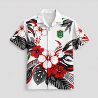 Iraq World Cup 2026 Floral Hawaiian Shirt PVT02