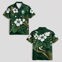Saudi Arabia World Cup 2026 Floral Hawaiian Shirt PVT02