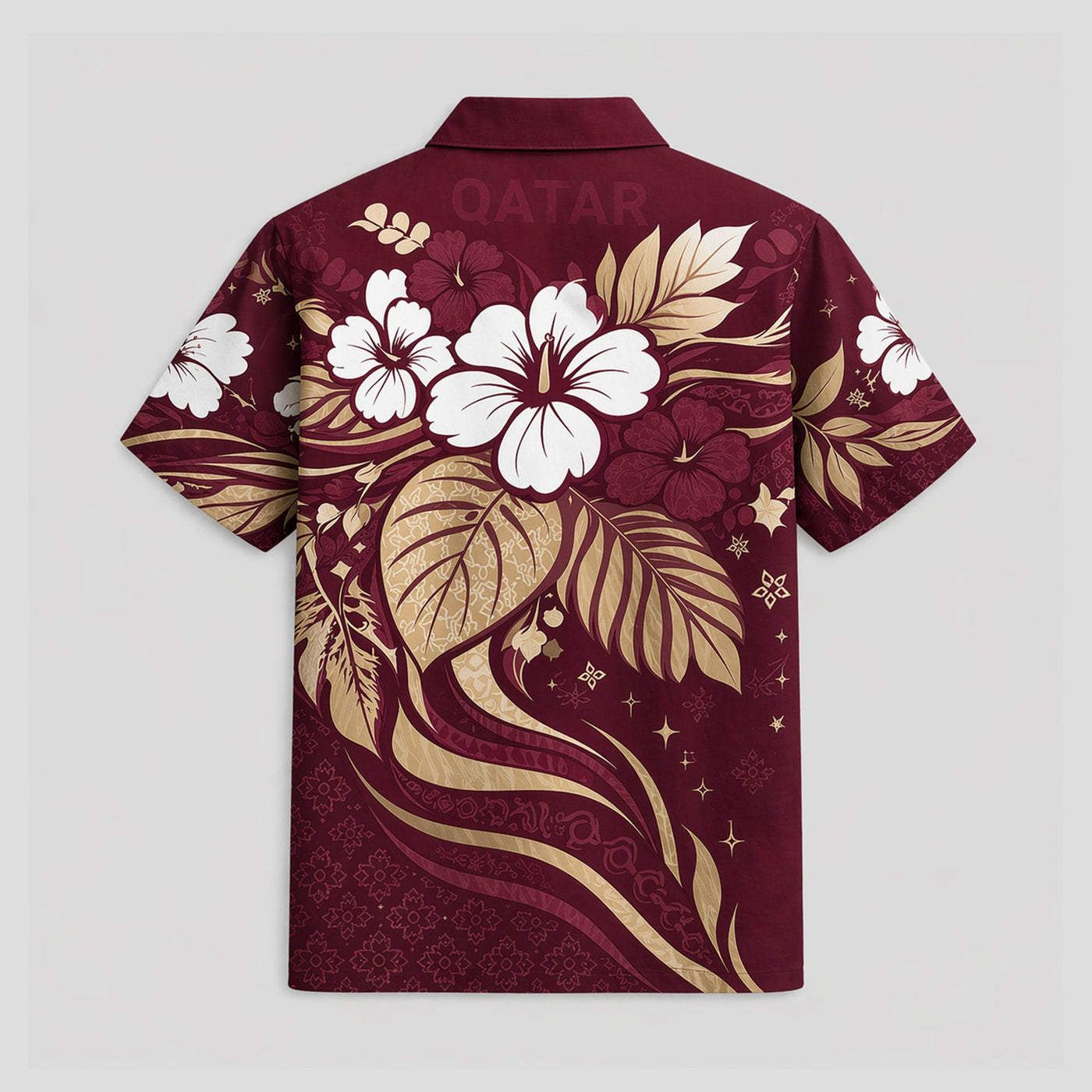 Qatar World Cup 2026 Floral Hawaiian Shirt PVT02