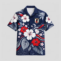 Japan World Cup 2026 Floral Hawaiian Shirt PVT02