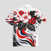 South Korea World Cup 2026 Floral Hawaiian Shirt PVT02