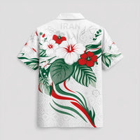 Iran World Cup 2026 Floral Hawaiian Shirt PVT02