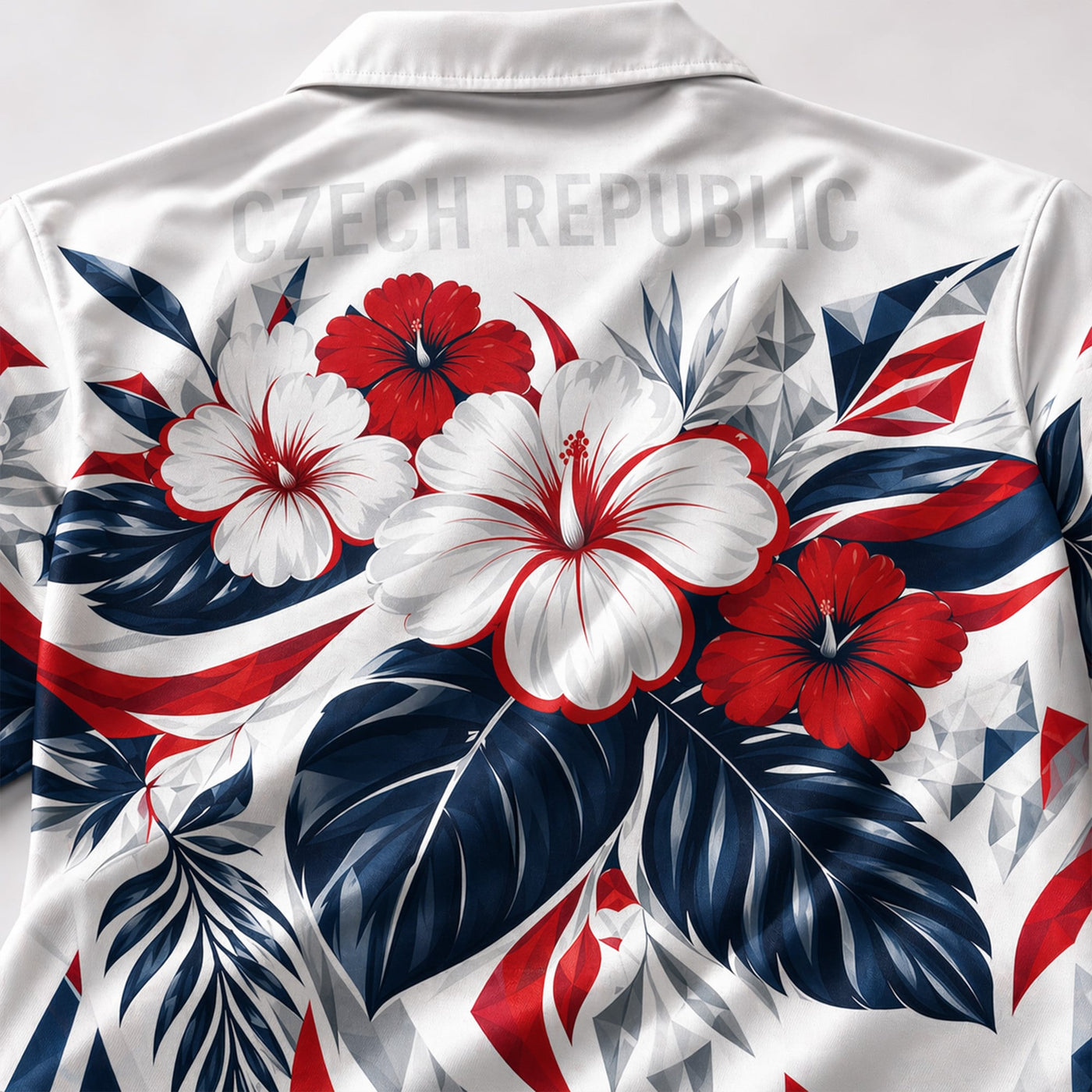 Czech Republic World Cup 2026 Floral Hawaiian Shirt PVT02