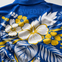 Sweden World Cup 2026 Floral Hawaiian Shirt PVT02