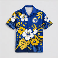 Bosnia and Herzegovina World Cup 2026 Floral Hawaiian Shirt PVT02