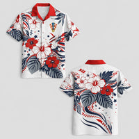 Croatia World Cup 2026 Floral Hawaiian Shirt PVT02