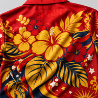 Spain World Cup 2026 Floral Hawaiian Shirt PVT02