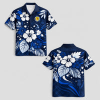 Scotland World Cup 2026 Floral Hawaiian Shirt PVT02