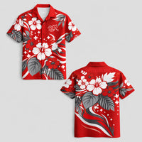 Switzerland World Cup 2026 Floral Hawaiian Shirt PVT02