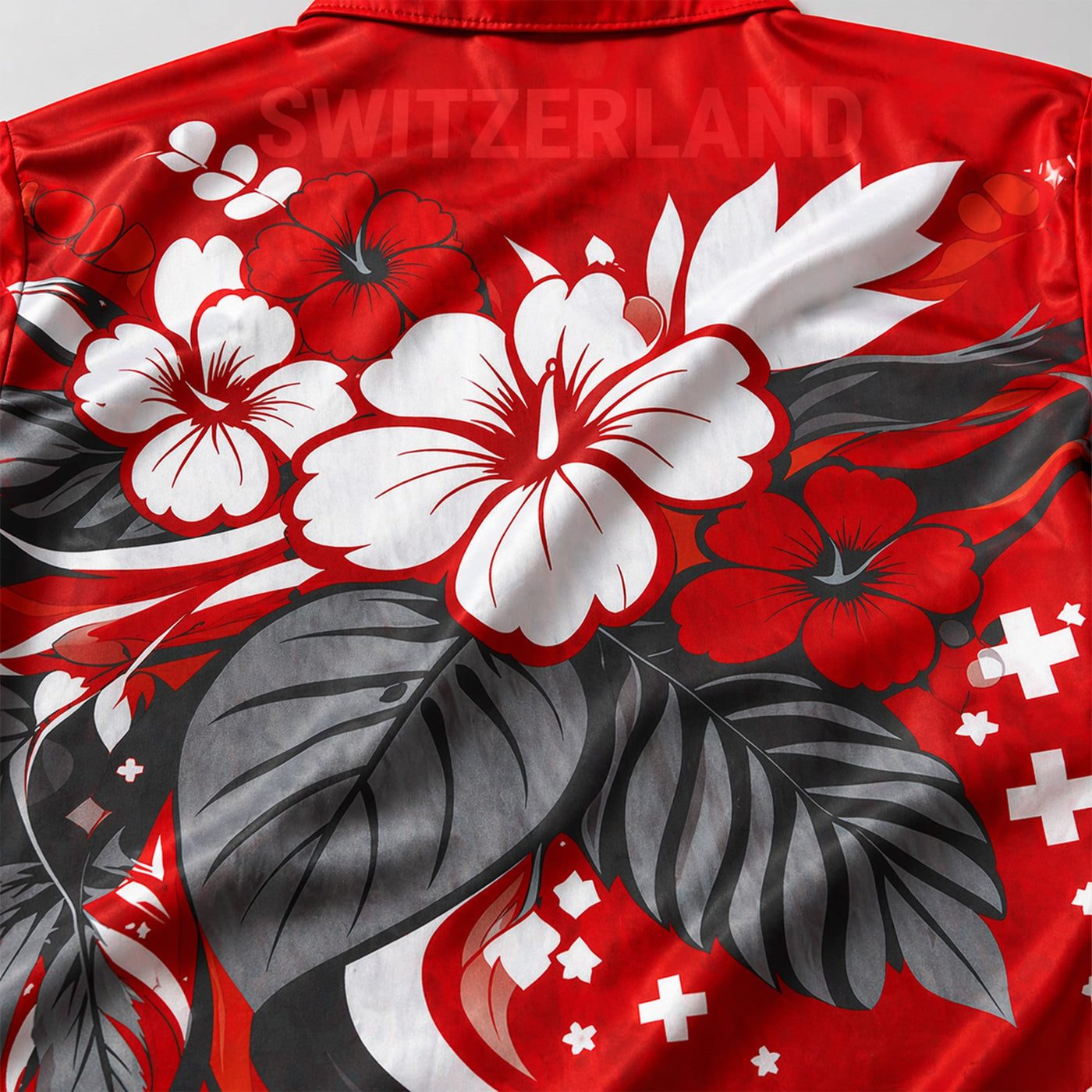 Switzerland World Cup 2026 Floral Hawaiian Shirt PVT02