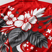 Switzerland World Cup 2026 Floral Hawaiian Shirt PVT02