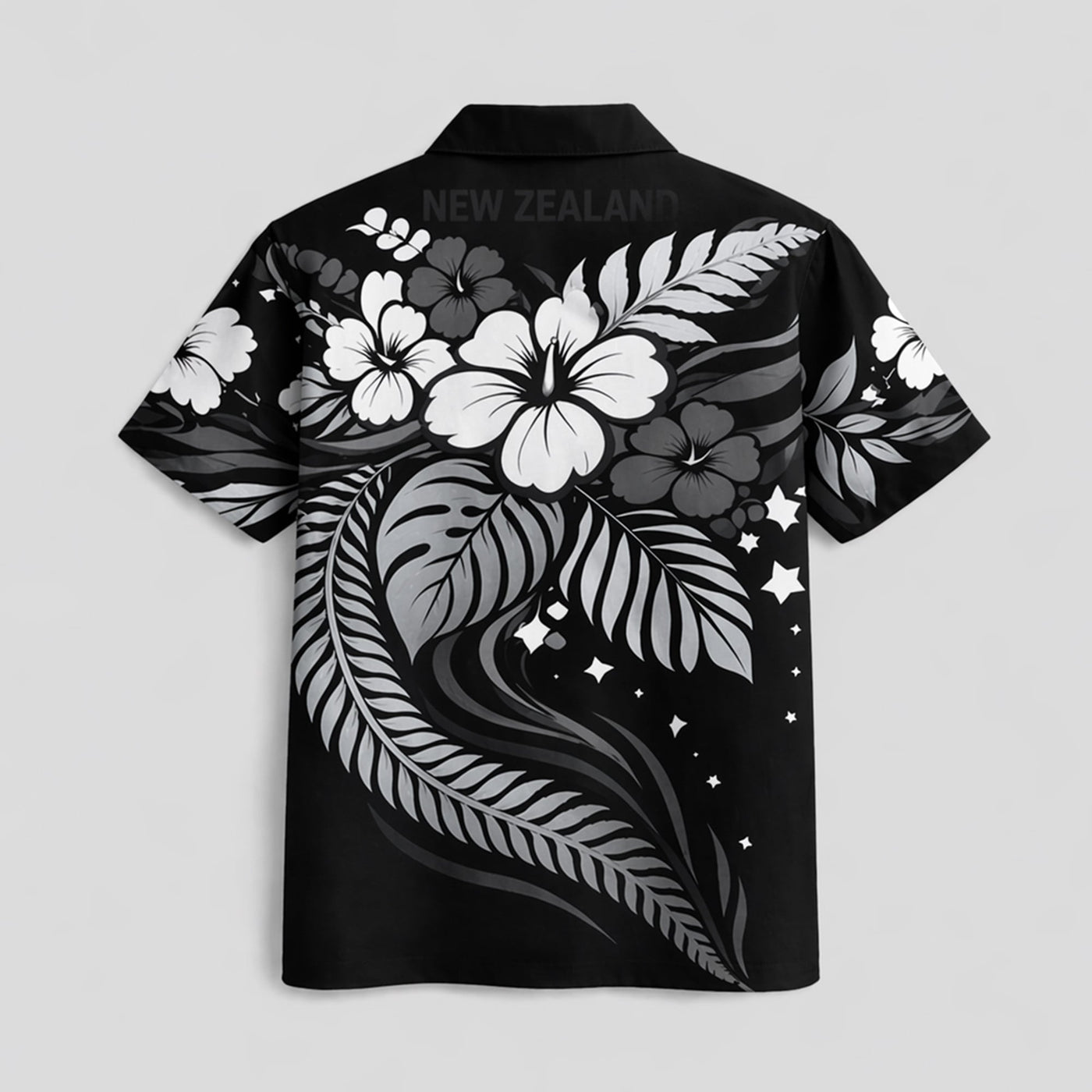 New Zealand World Cup 2026 Floral Hawaiian Shirt PVT02