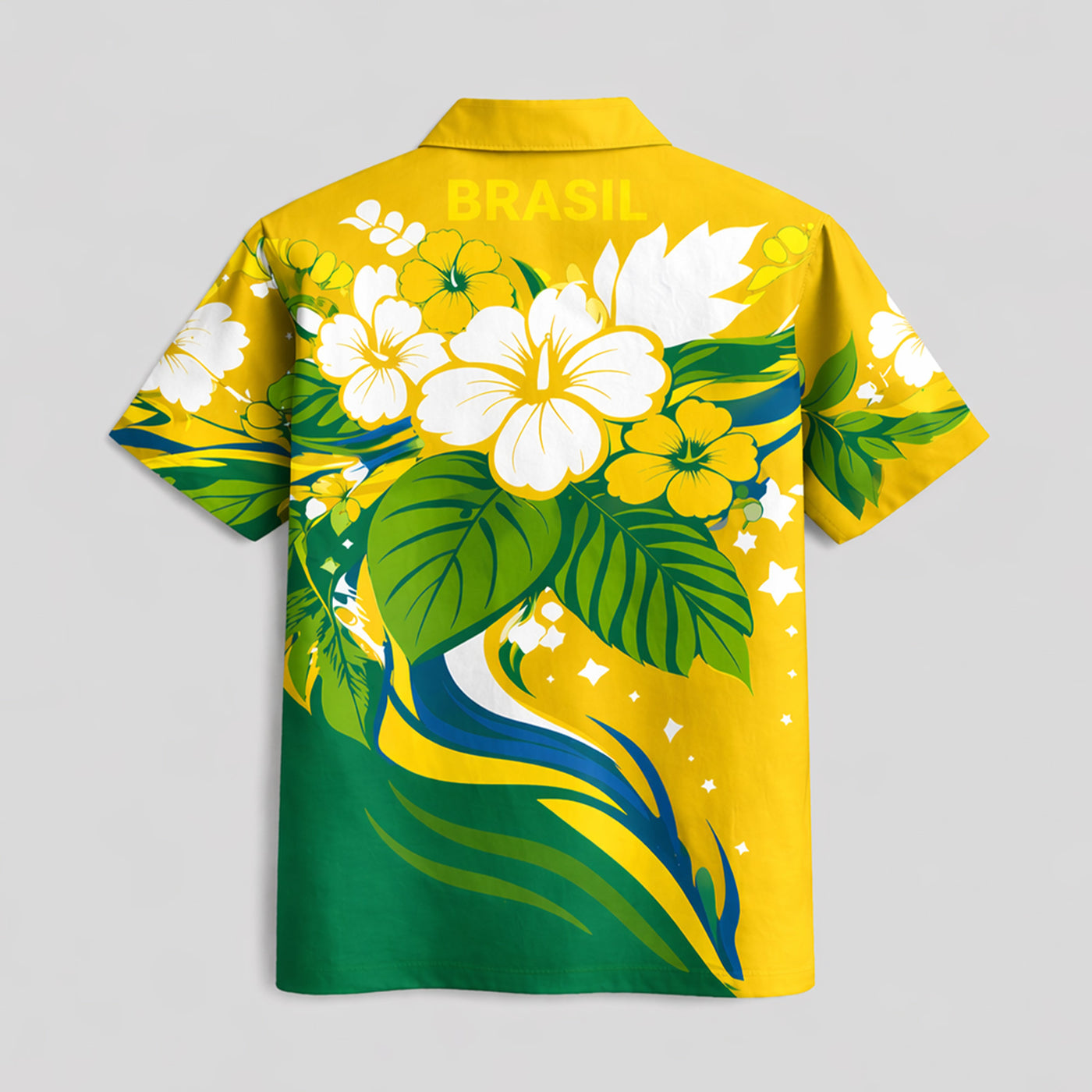 Brazil World Cup 2026 Floral Hawaiian Shirt PVT02