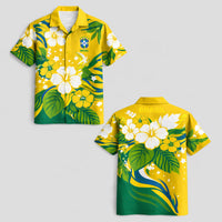 Brazil World Cup 2026 Floral Hawaiian Shirt PVT02