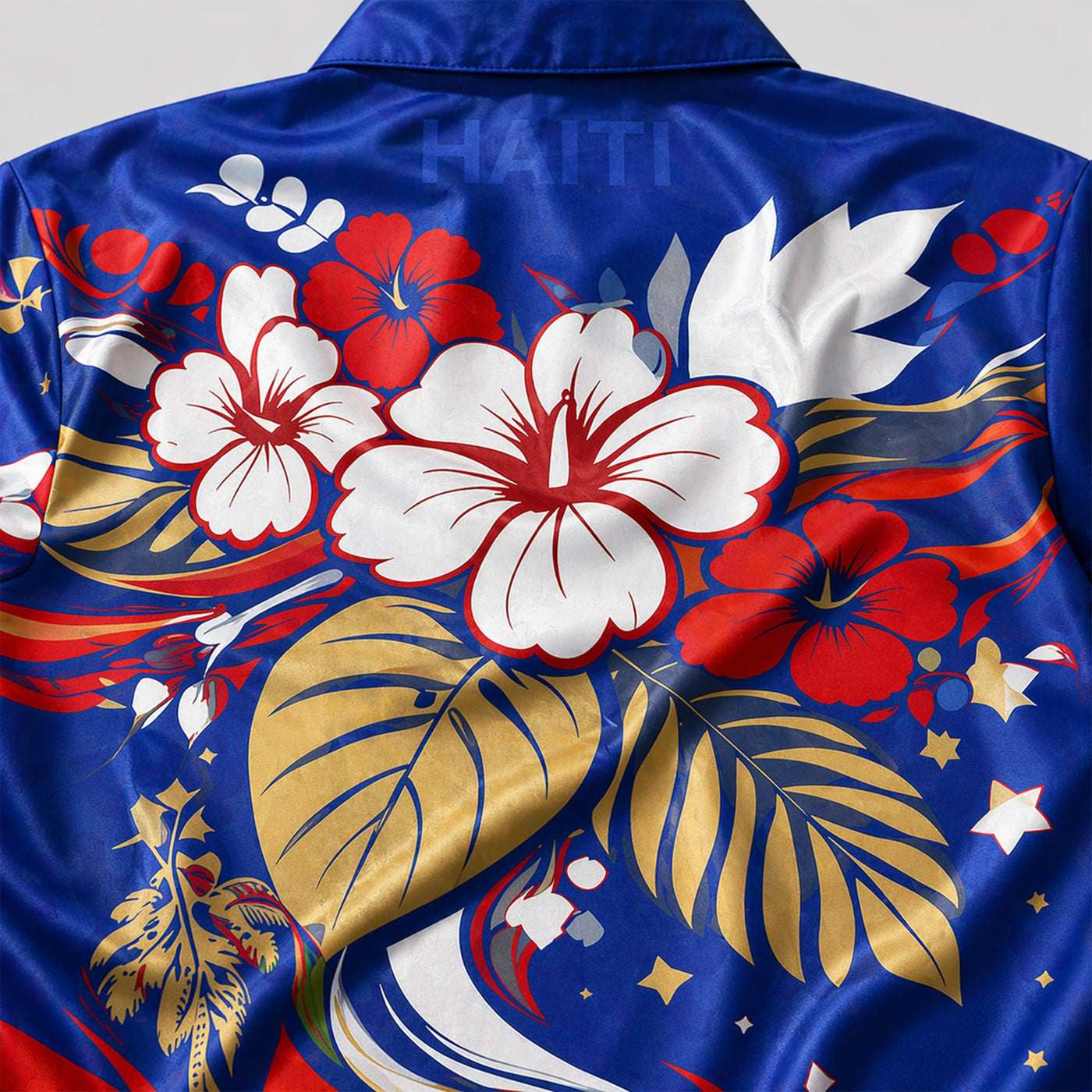 Haiti World Cup 2026 Floral Hawaiian Shirt PVT02