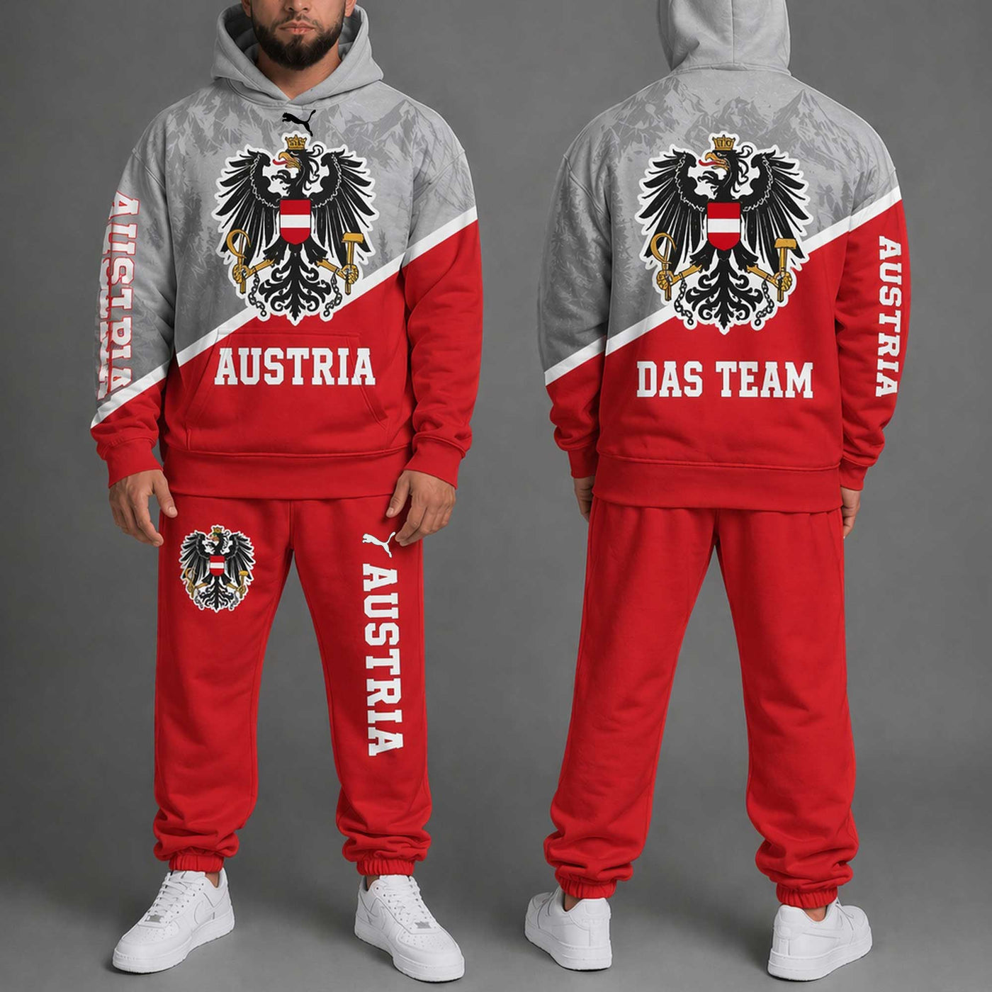 Austria World Cup 2026 Hoodie Jogger Set PL001