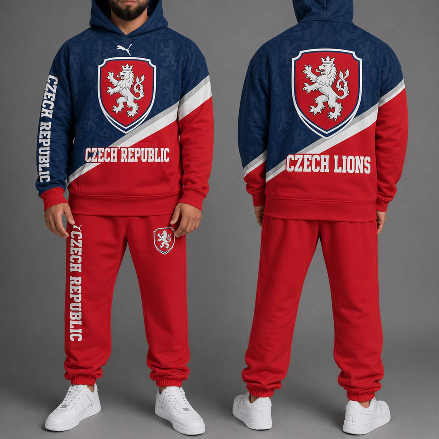 Czech Republic World Cup 2026 Hoodie Jogger Set PL001