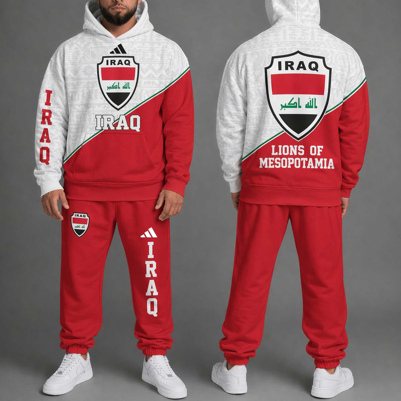 Iraq World Cup 2026 Hoodie Jogger Set PL001