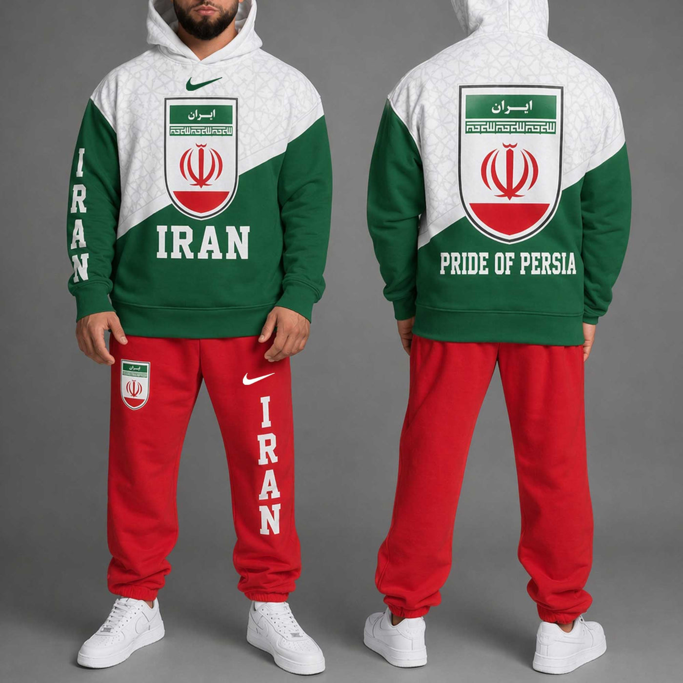 Iran World Cup 2026 Hoodie Jogger Set PL001