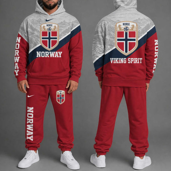Norway World Cup 2026 Hoodie Jogger Set PL001