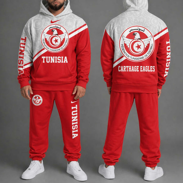 Tunisia World Cup 2026 Hoodie Jogger Set PL001