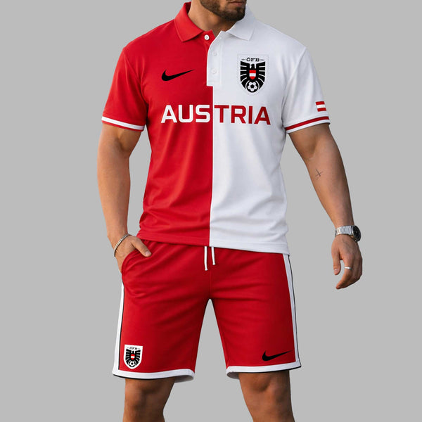 Austria 2026 World Cup Polo Short Set PL004