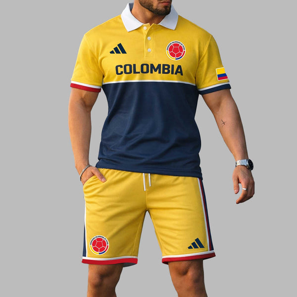 Colombia 2026 World Cup Polo Short Set PL004