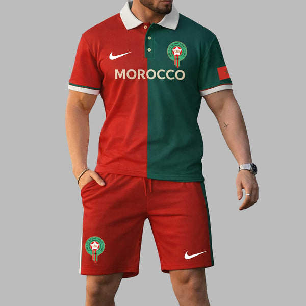 Morocco 2026 World Cup Polo Short Set PL004