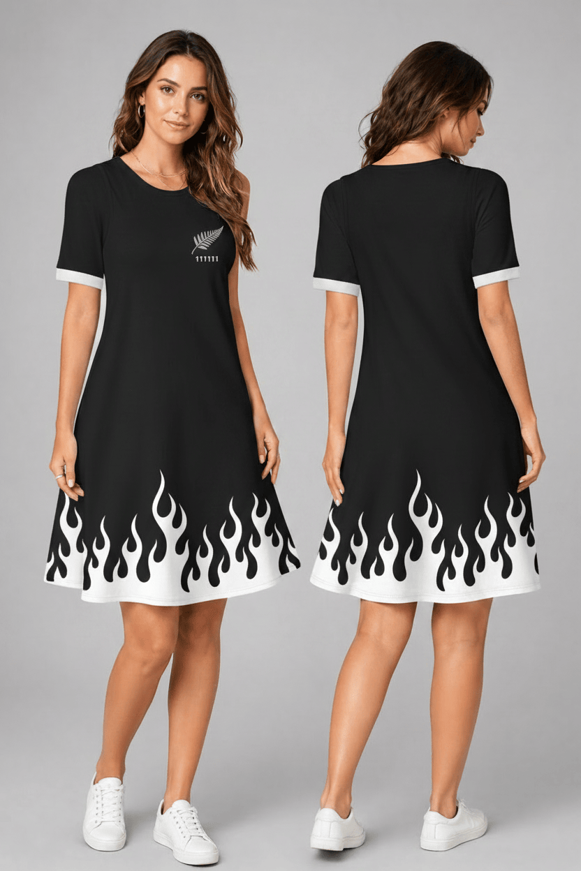 New Zealand World Cup 2026 Summer Dress Flame Dress