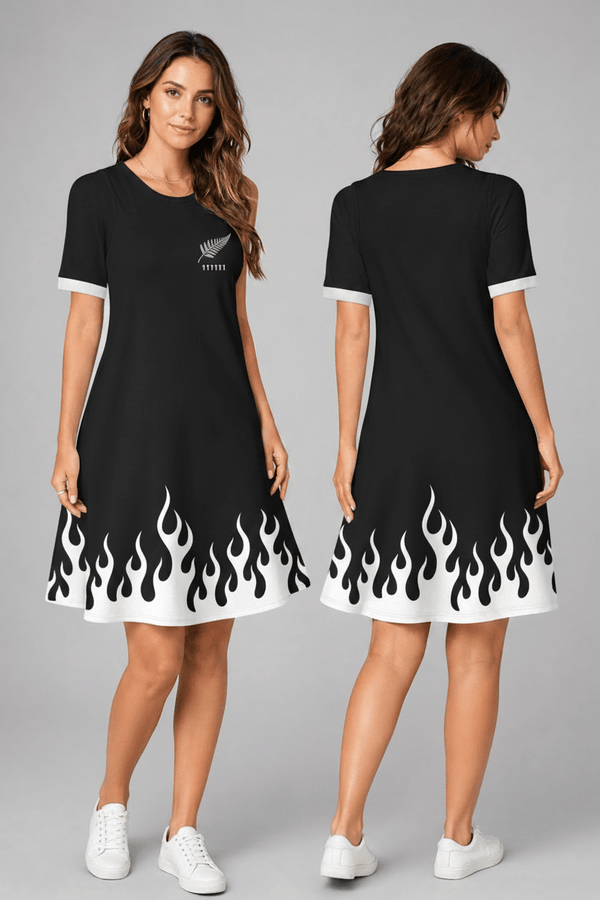 New Zealand World Cup 2026 Summer Dress Flame Dress