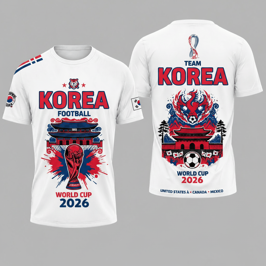 South Korea World Cup 2026 T-Shirt Heritage_Shirt
