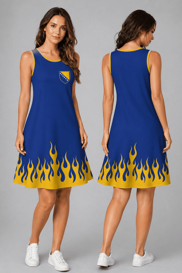 Bosnia and Herzegovina World Cup 2026 Summer Dress Flame Dress