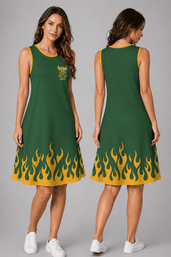 South Africa World Cup 2026 Summer Dress Flame Dress