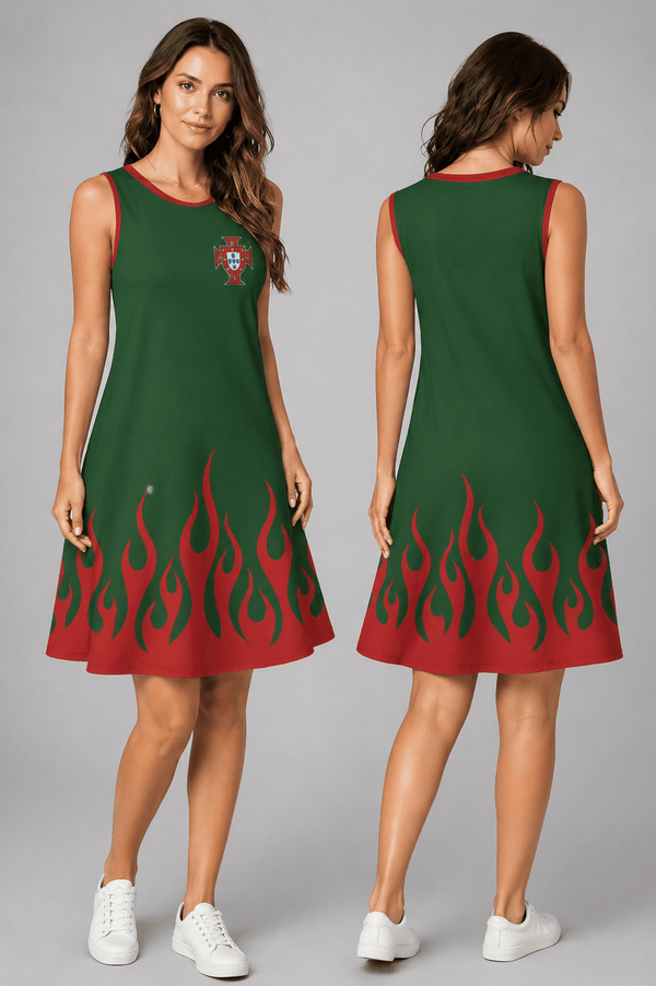 Portugal World Cup 2026 Summer Dress Flame Dress