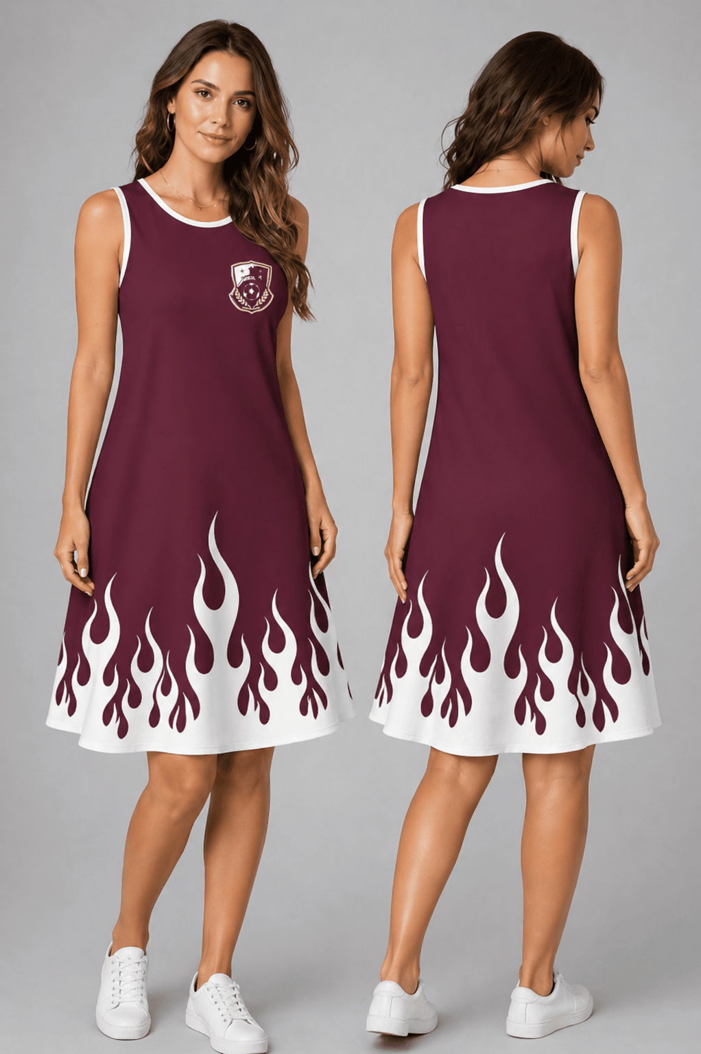 Qatar World Cup 2026 Summer Dress Flame Dress