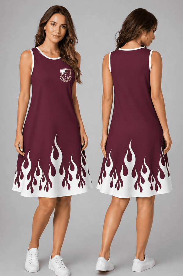 Qatar World Cup 2026 Summer Dress Flame Dress