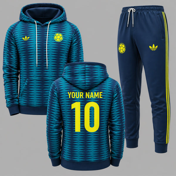 Colombia 2026 World Cup Away Hoodie Jogger Set PVT03